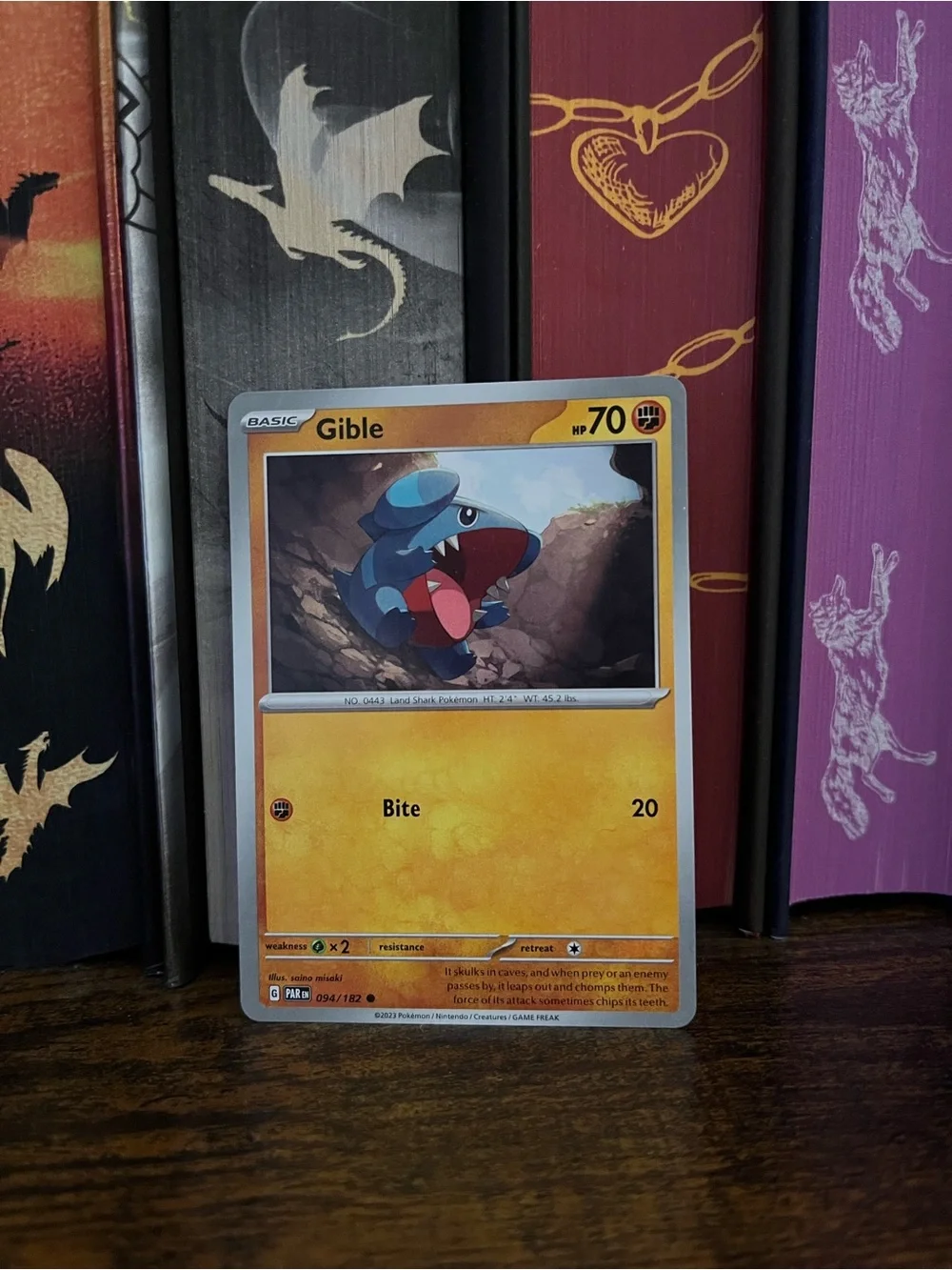 Pokemon | Toys | Gible Pokemon Card Paradox Rift Regular 9482 | Poshmark